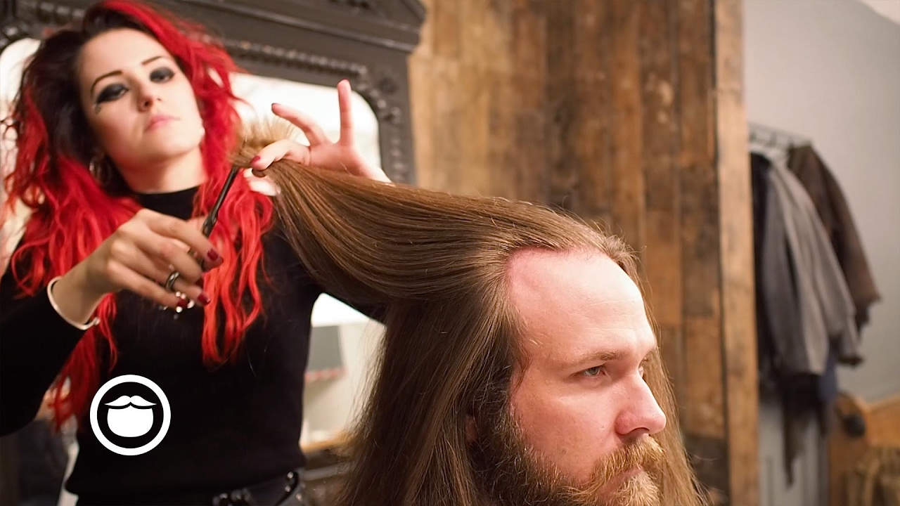 Long Hair Maintenance Trim at Barbershop | Cut and Grind