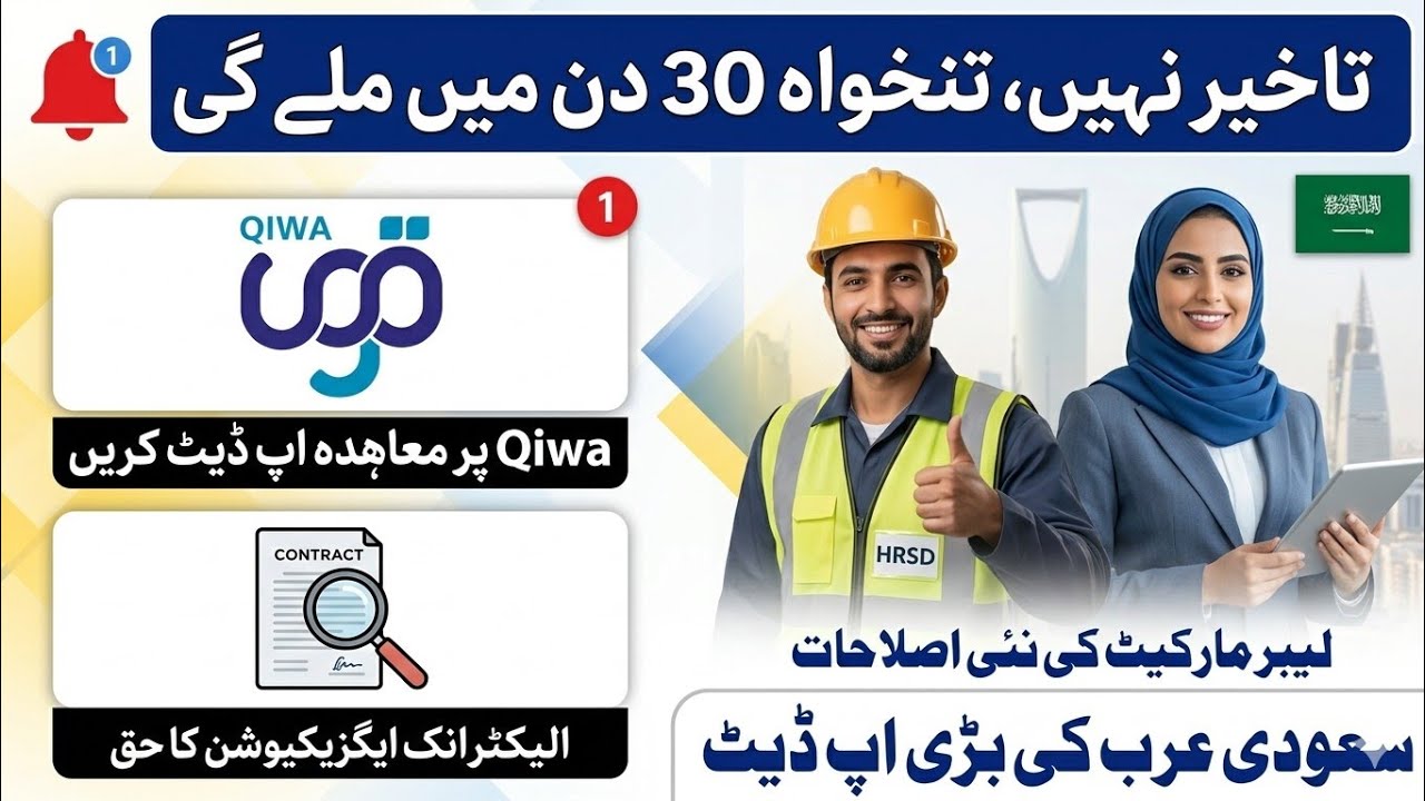 Good News for Workers: Qiwa Update for Late Salaries - Benefits of qiwa job contract - Saudi info