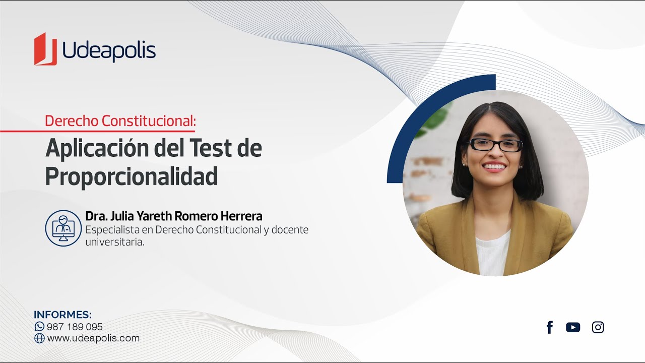 Aplicación del Test de Proporcionalidad | Julia Yareth Romero Herrera
