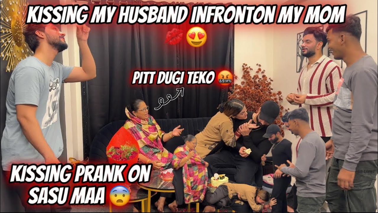 Kissing My Husband Infront of My Mom  💋| Kissing Prank On Sasu Maa 😂| Fokats | Abresh & Zeeshan