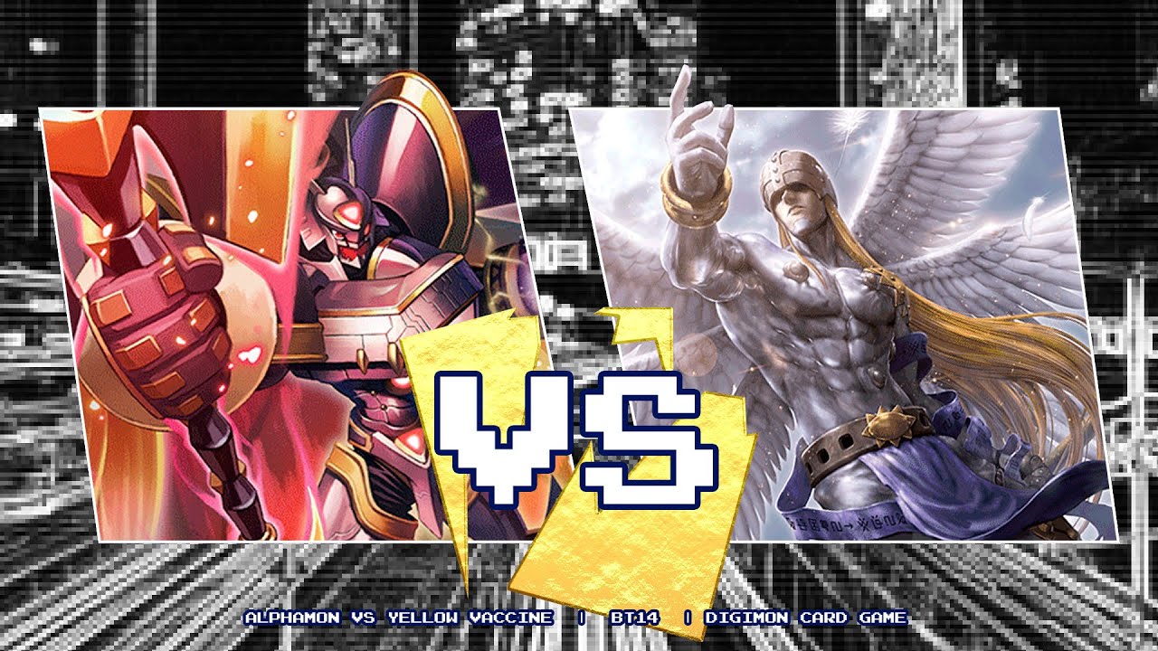 Round 2, Alphamon Vs Yellow Vaccine | BT14 | Digimon Card Game