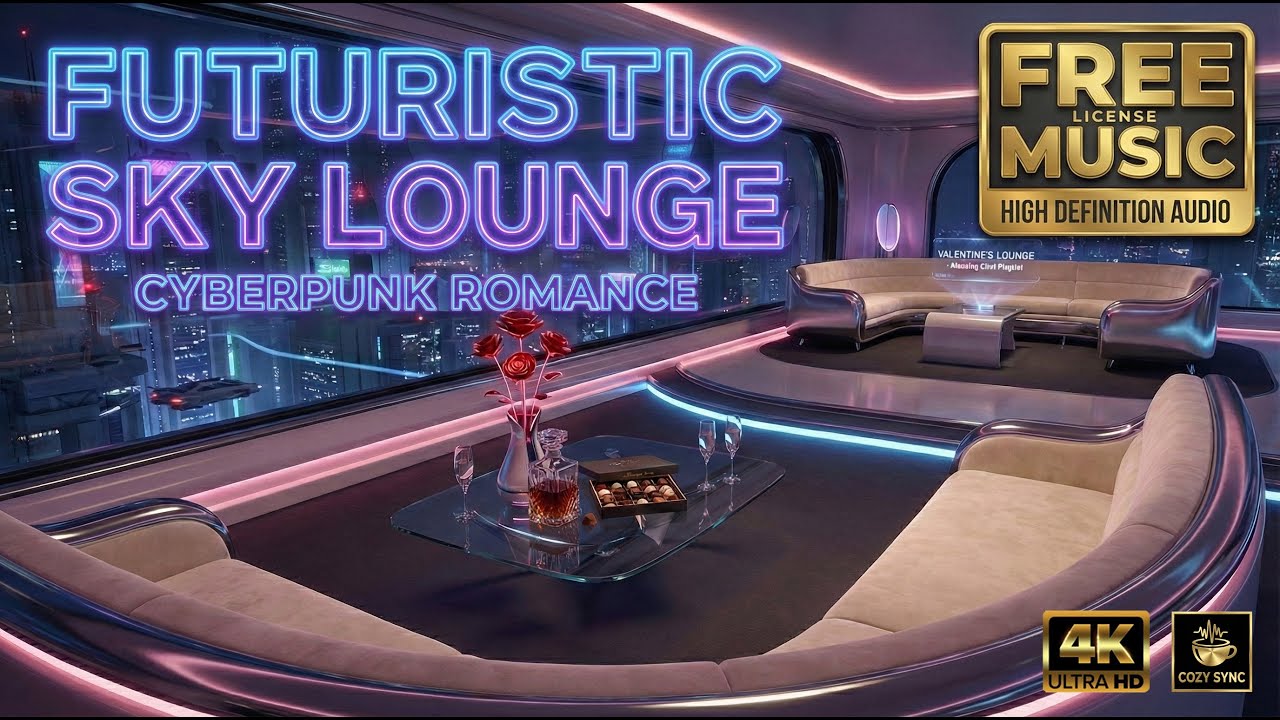 Futuristic City Night 🌃 Romantic Cyberpunk & Synthwave [Free License]   [4K]