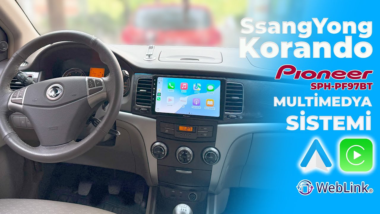 SsangYong Korando (2010-2013) CarPlay ve AndroidAuto Destekli Pioneer SPH-PF97BT Multimedya➡22-371