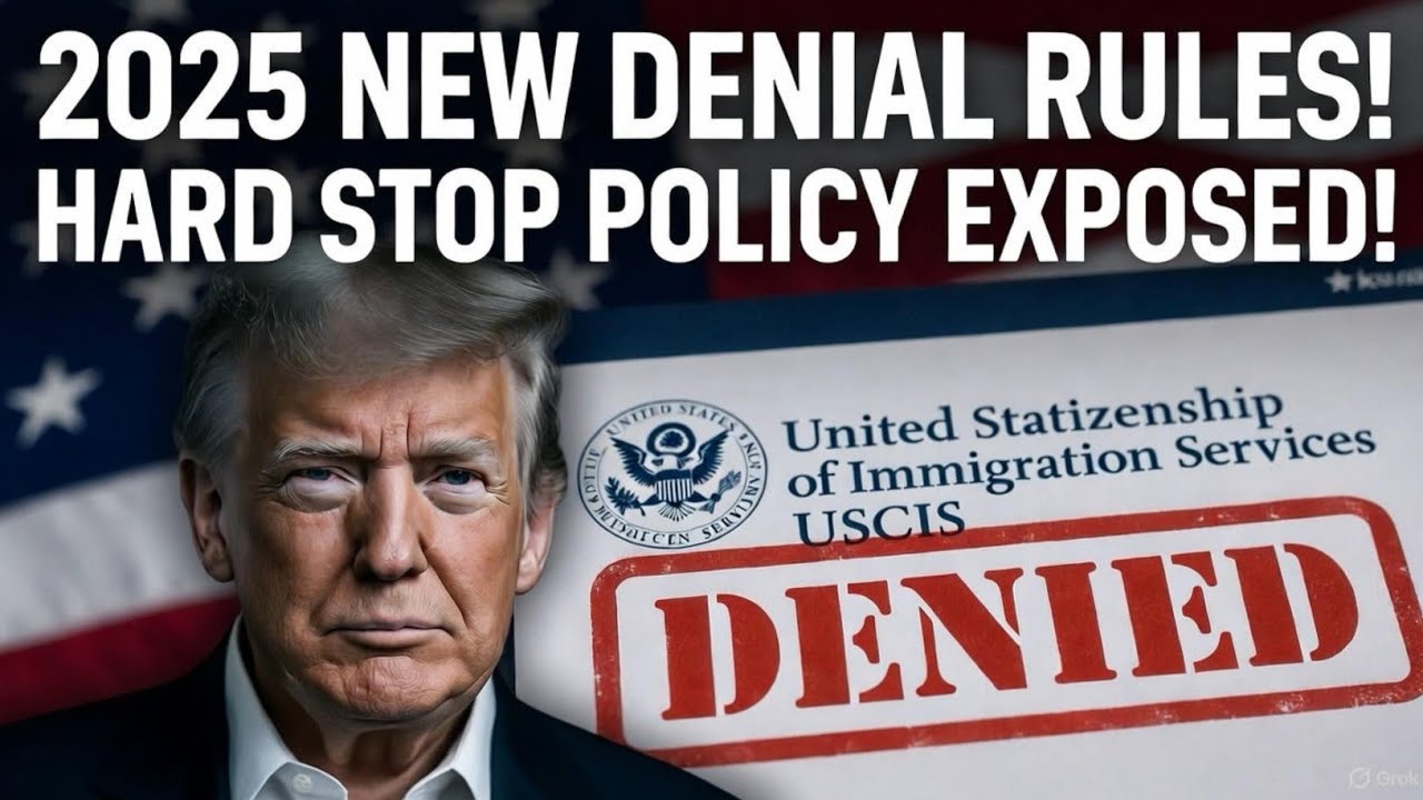 USCIS New Denial Rules 2025 Explained | Hard Stop Policy, Visa Refusals & Green Card Changes