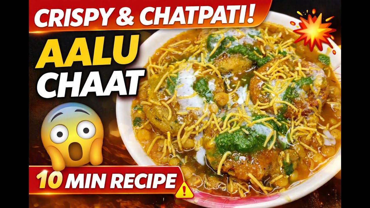 कुरकुरी और चटपटी आलू चाट रेसिपी | Aalu Chaat Recipe 😍 | Aloo Chaat Recipe
