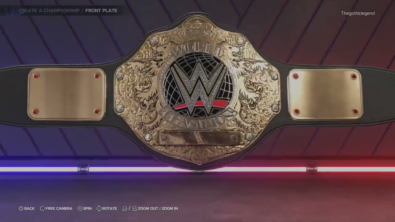 WWE 2K23: How I Created The WWE World HeavyWeight Championship!.