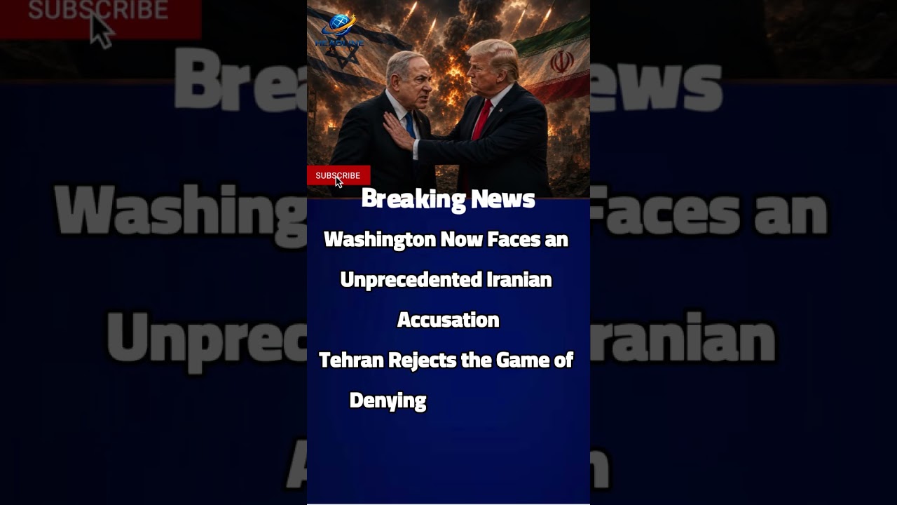 Washington Now Faces an Unprecedented Iranian Accusation