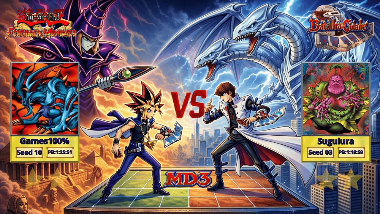 Yu-Gi-Oh Forbidden Memories | Batalha da Cidade | Games100% (0) vs Suguiura (0) Semi final