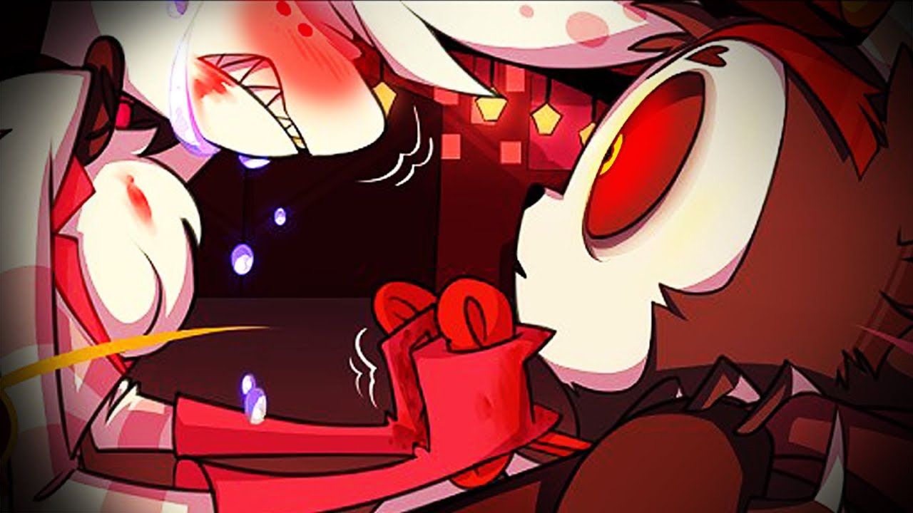 【Hazbin Hotel Comic Dub】FORBIDDEN KISS (Angel Dust x Husk || Huskerdust)