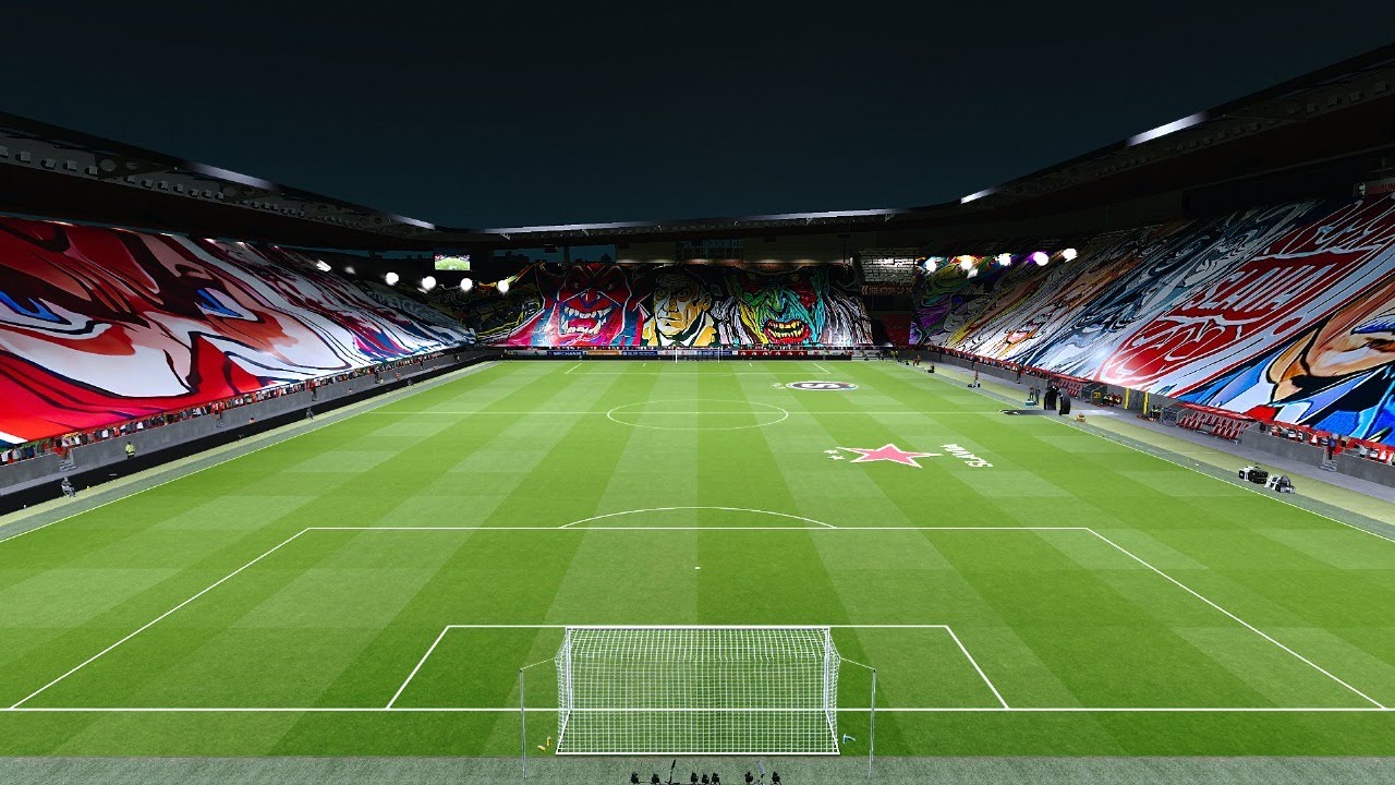 PES 2021, Slavia Praha, Tribuna Sever TIFO + Choreo 360'