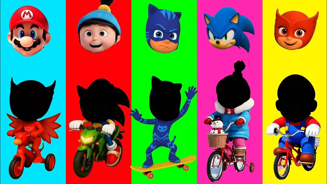 Wrong eyes👀 challenge DAME TU COSITA Pj Masks Funny Puzzle Wrong Heads