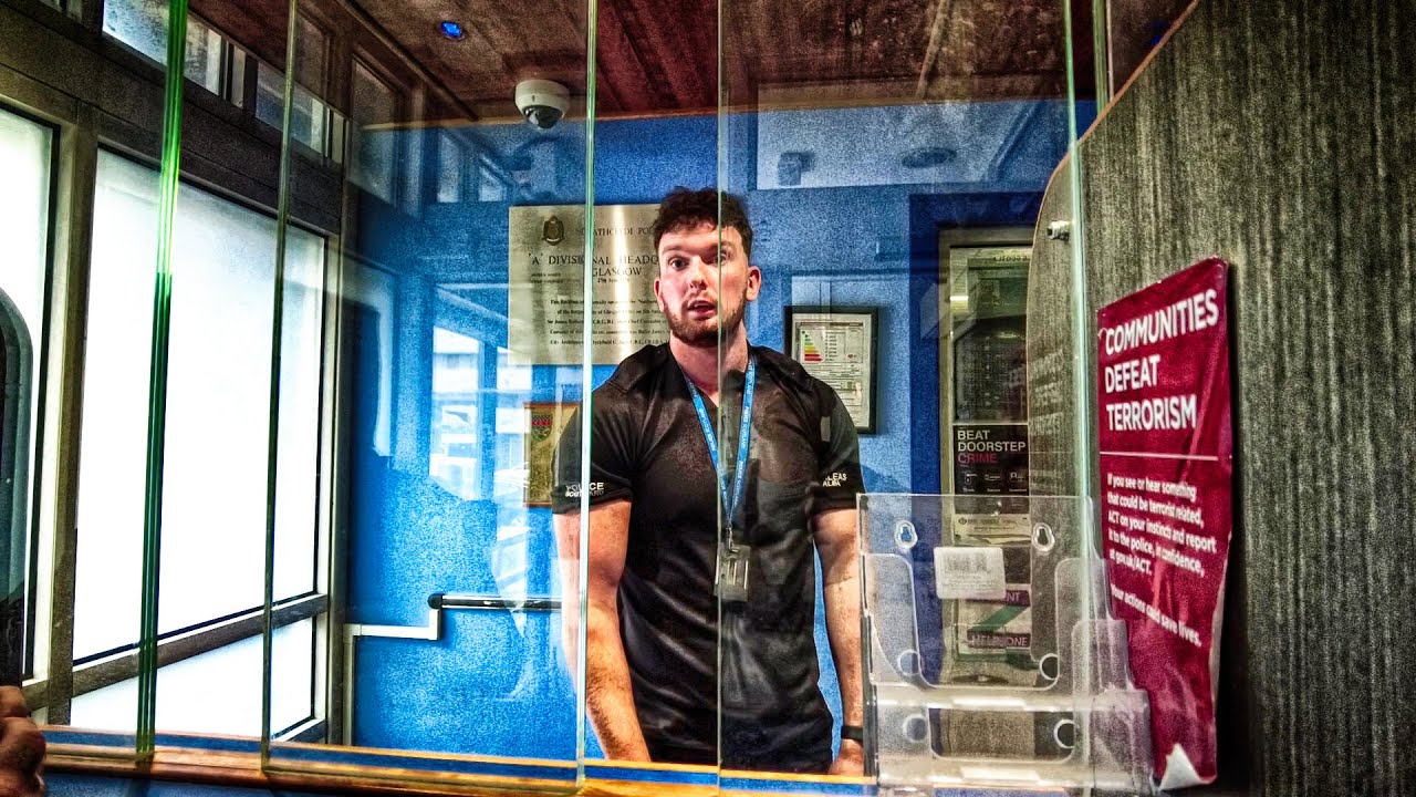 FILMING IN HERE IS VERY SUSPICIOUS!!!! - Glasgow Central Police Station🏴󠁧󠁢󠁳󠁣󠁴󠁿
