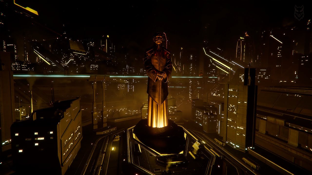 Star Citizen Ambience | Lorville – Hurston Monument | Calm to Heavy Industrial Storm