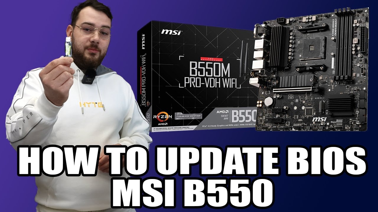 Как обновить BIOS на материнской плате MSI B550.