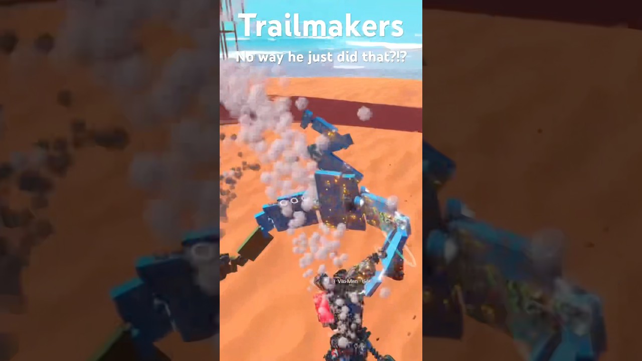 Trailmakers - WHO IS THIS MAN!#trailmakers #walker #fight #dinosaur #mech #melee