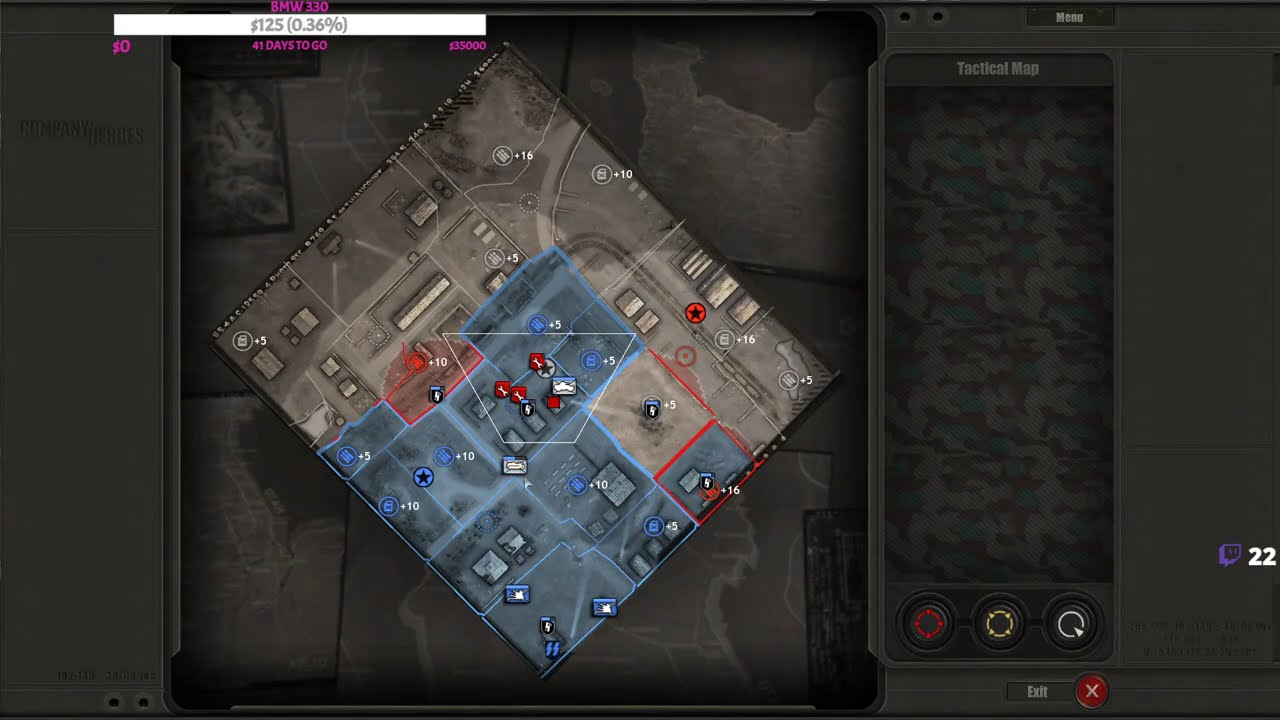 Company Of Heroes 1v1 DexN(PE) VS Wudi(USA)