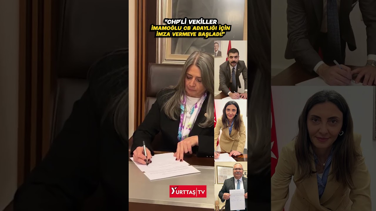CHP&rsquo;li vekiller Ekrem İmamoğlu&rsquo;nun Cumhurbaşkanlığı adaylığı i&ccedil;in imza vermeye başladı.