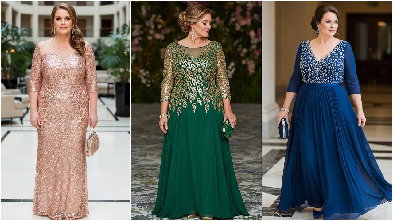 Formal Plus Size Mother of the Bride Dresses - Trendy Plus Size Wedding Dress Trends 2025