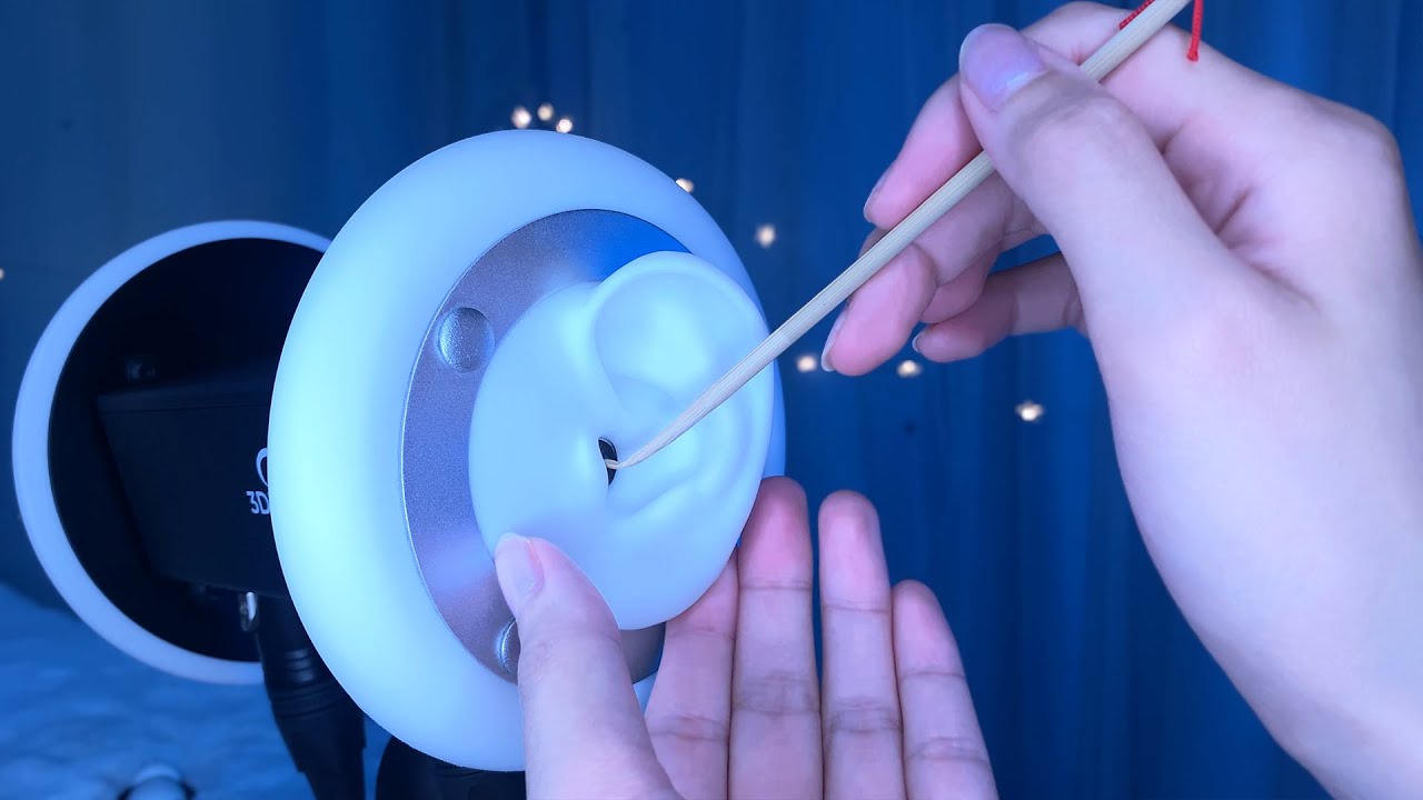 ASMR Realistic Ear Cleaning to Remove Earwax & Fluff Before Sleep 😪 3Dio / 耳かき