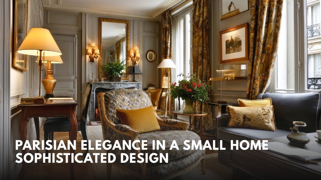 Parisian Elegance in a Small Home  Sophisticated Design for Intimate Spaces