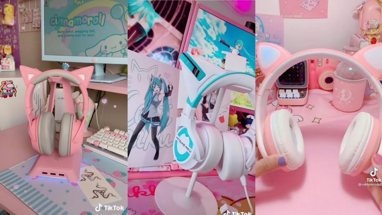 Kawaii tiktok unboxing headset edition 2021./ kawaii headset tiktok compilation