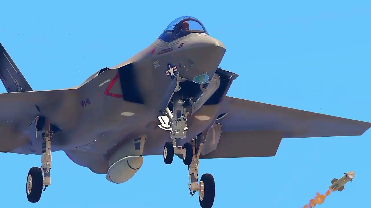  Fighter jets and Drones demolishes  Oil&Gas  Near Capital GTA V.