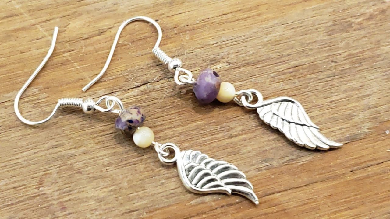 Little Beaded Charm Earrings
