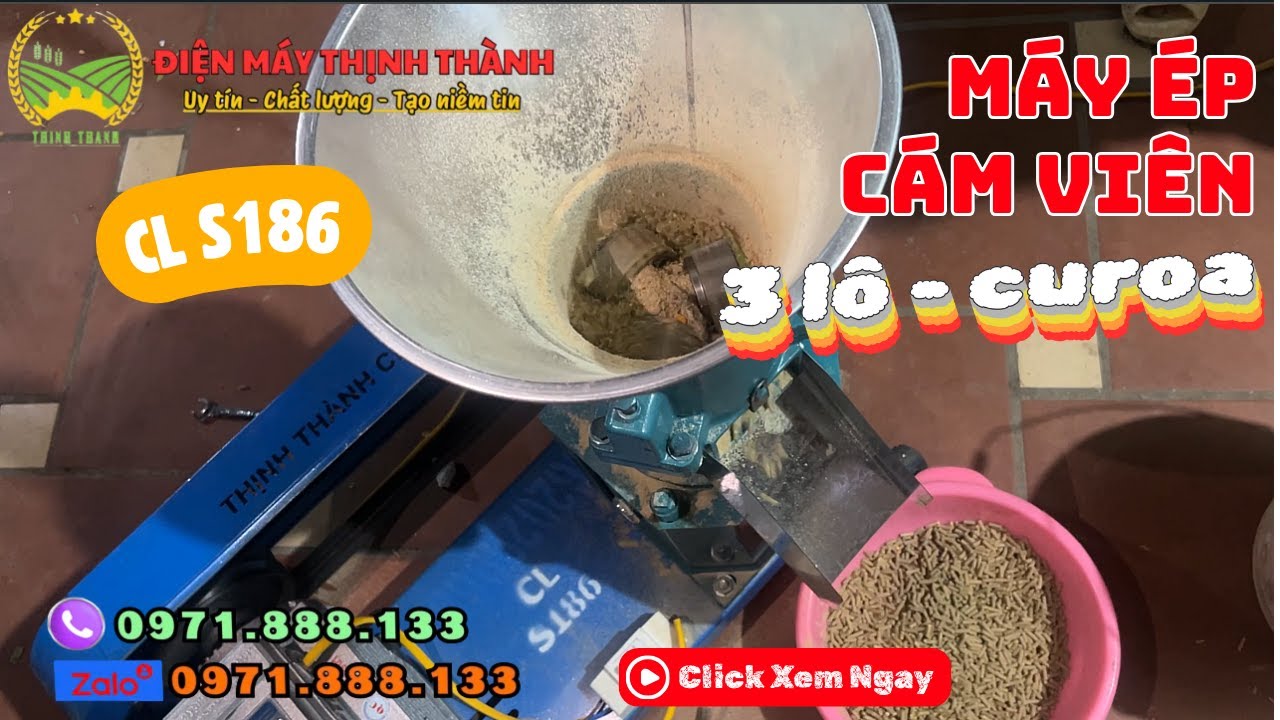 Hướng Dẫn Trộn Nguyên Liệu Trước Khi Ép Cám Viên Chi Tiết A–Z