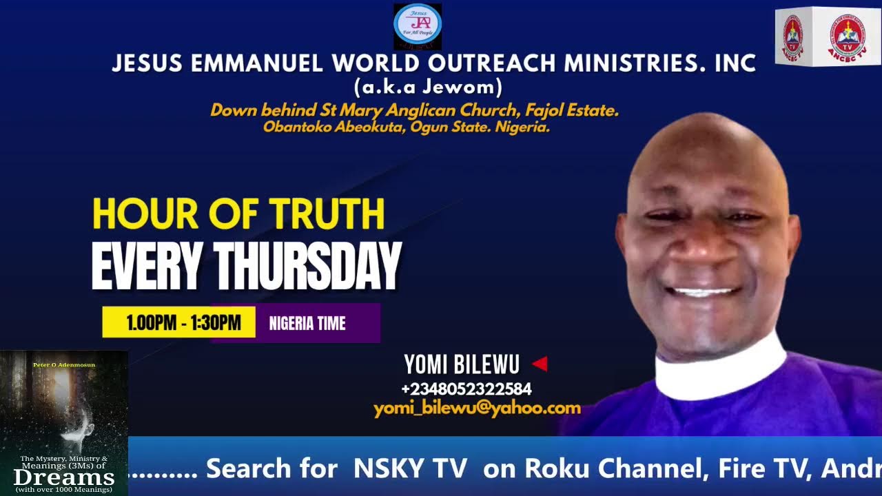 Yomi Bilewu || Jesus Emmanuel World Outreach Ministries.Inc || March 5th, 2026.