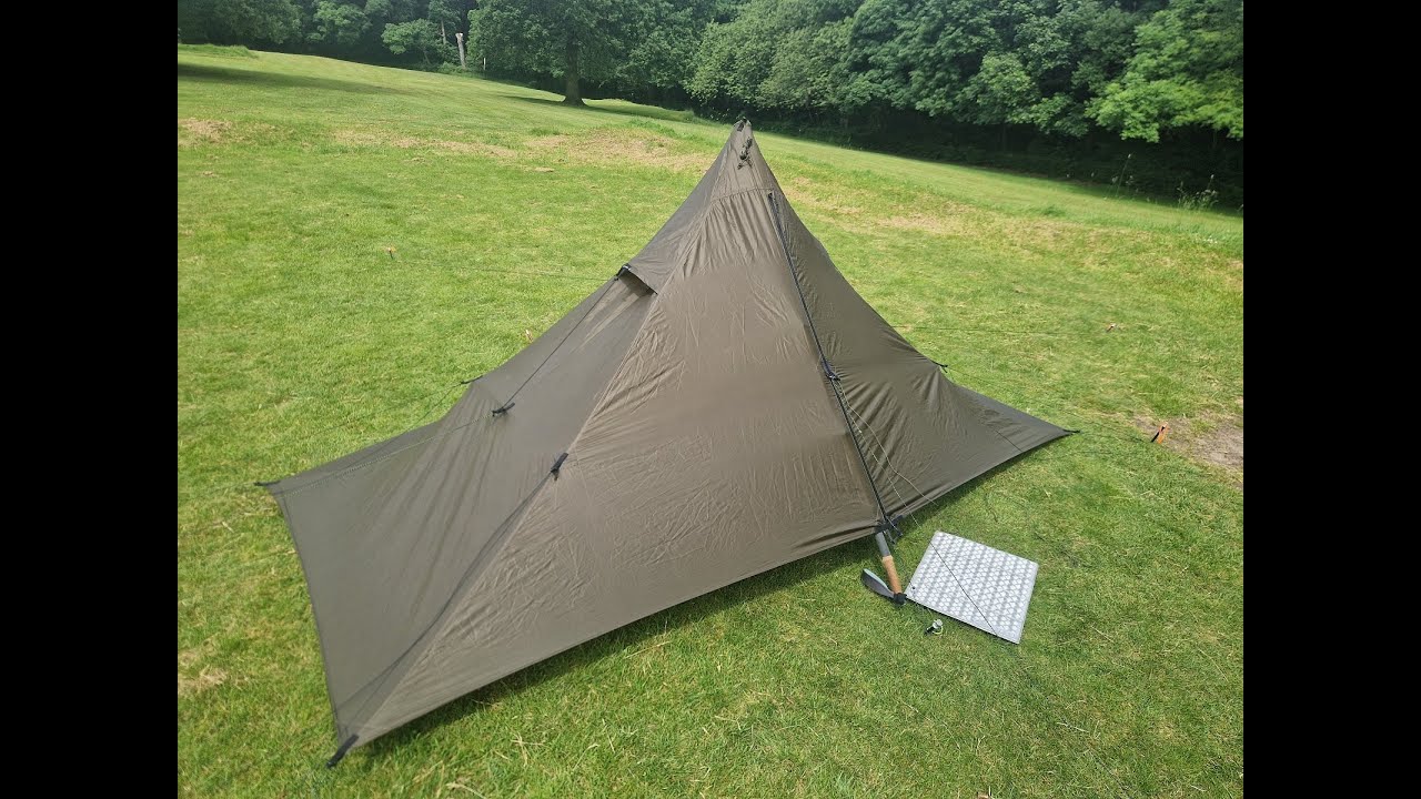 My First Pitch Of The Liteway PyraOmm Solo Tarp - A New Shelter!
