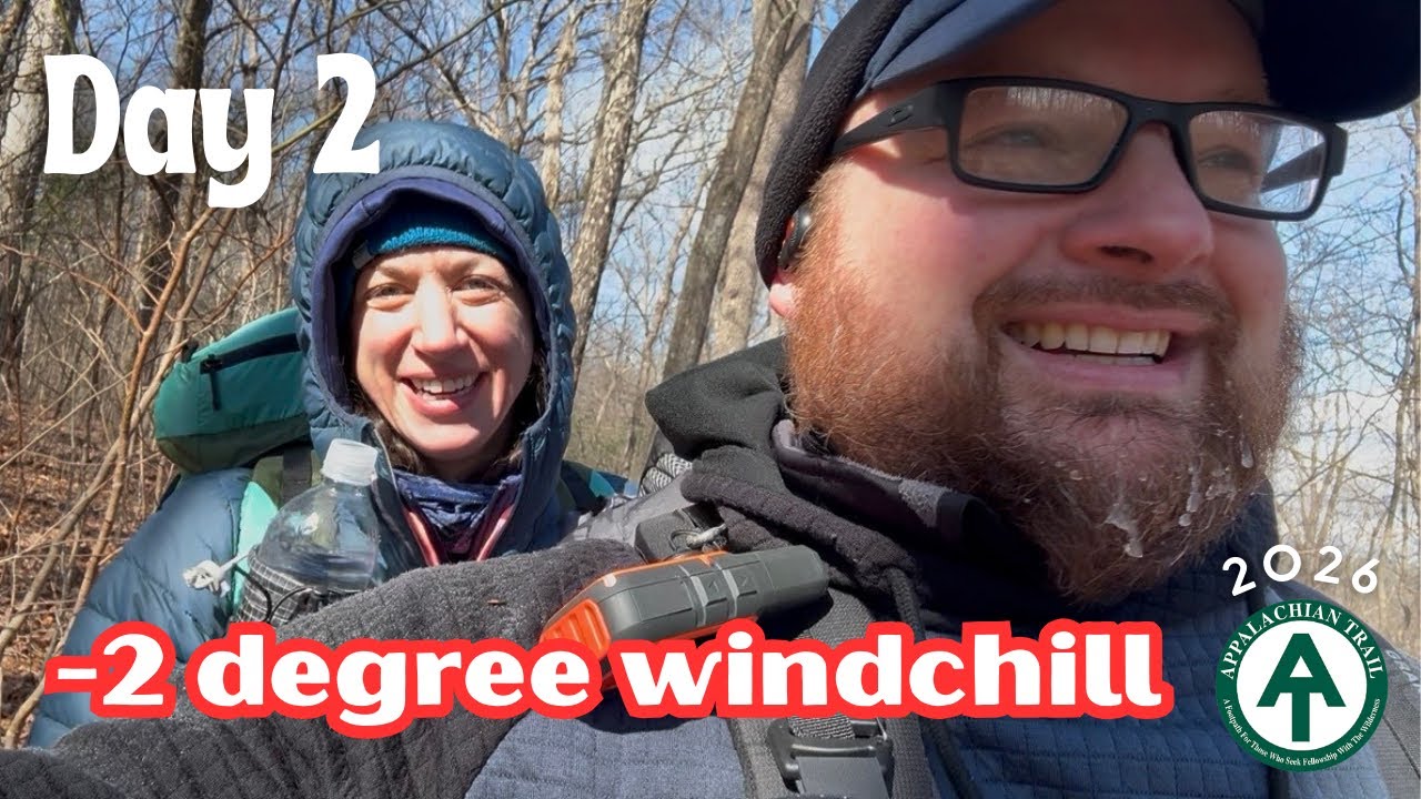 -2° Windchill & 45mph Gusts | Day 2 — NOBO Appalachian Trail 2026 - Cooper Gap to Lance Creek