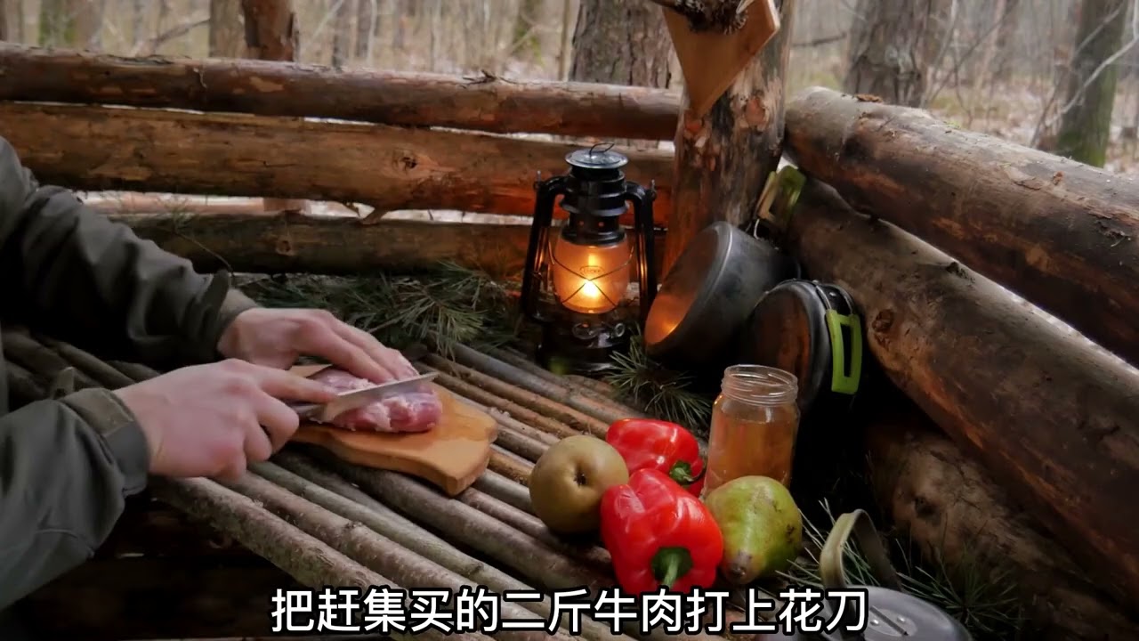 撸树小王子又整新活儿了 #荒野建造 #野外美食 #荒野独居