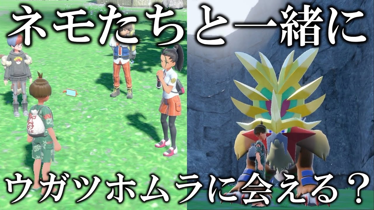 【検証】サザレに会ってからエリアゼロに行けばネモたちと一緒にウガツホムラに会えんじゃね？【ポケモンSV/藍の円盤/ゼロの秘宝】