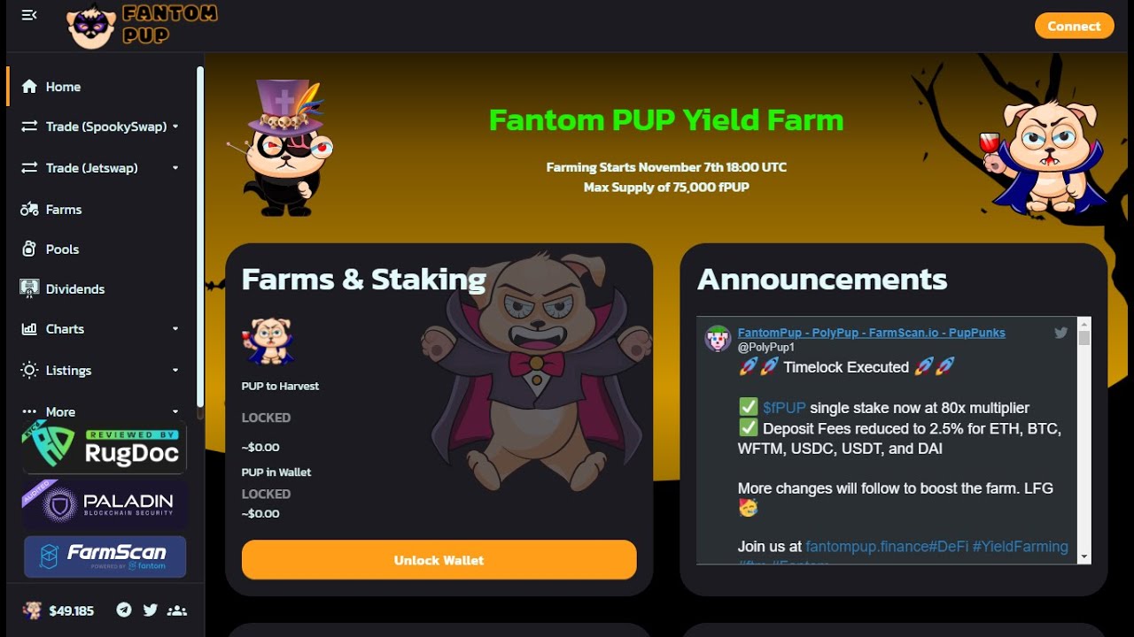 Fantom PUP - A Deflationary Cryptocurrency Featuring 75,000 Max Supply