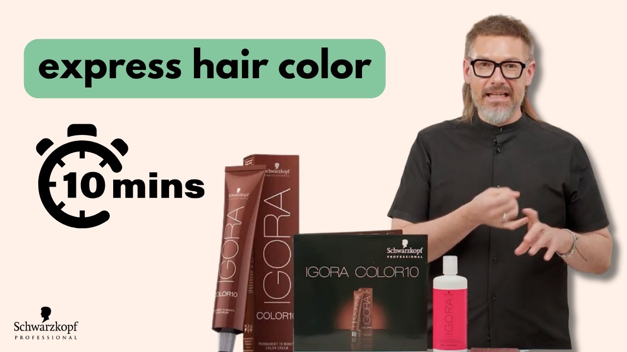 ⏰ Permanent EXPRESS Hair Color Service in 10 Minutes! IGORA COLOR10