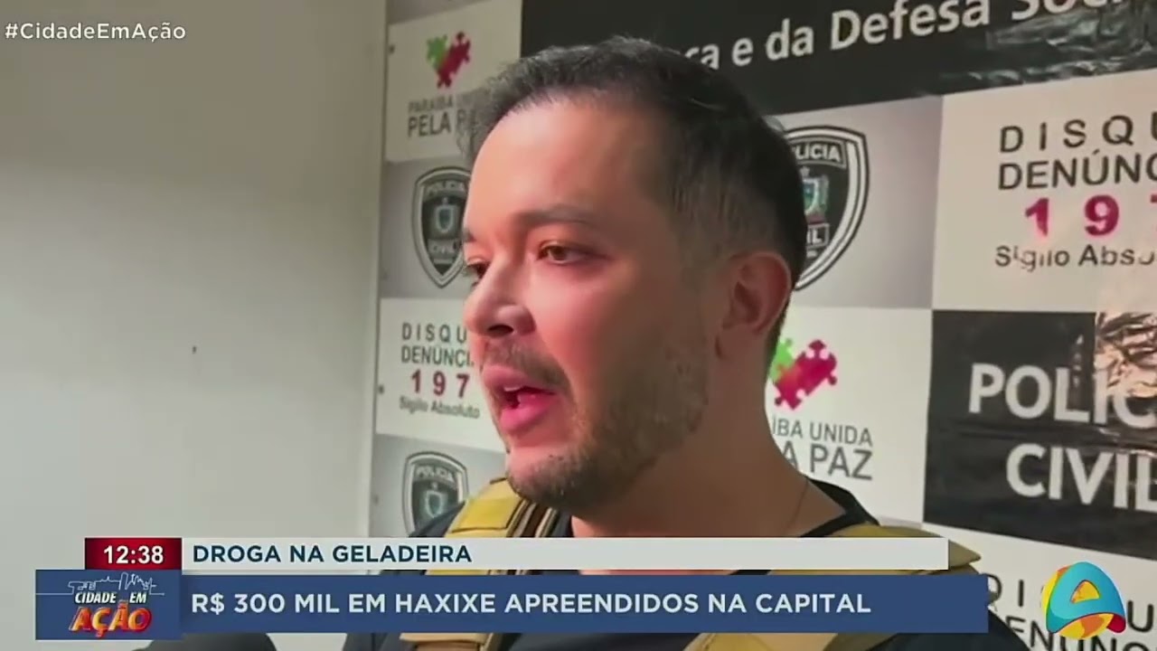 Cidade em Ação - Polícia apreende R$ 300 mil em haxixe guardados em geladeira na capital