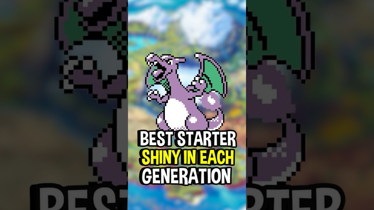 Best Shiny Starter Pok&eacute;mon From Each Generation