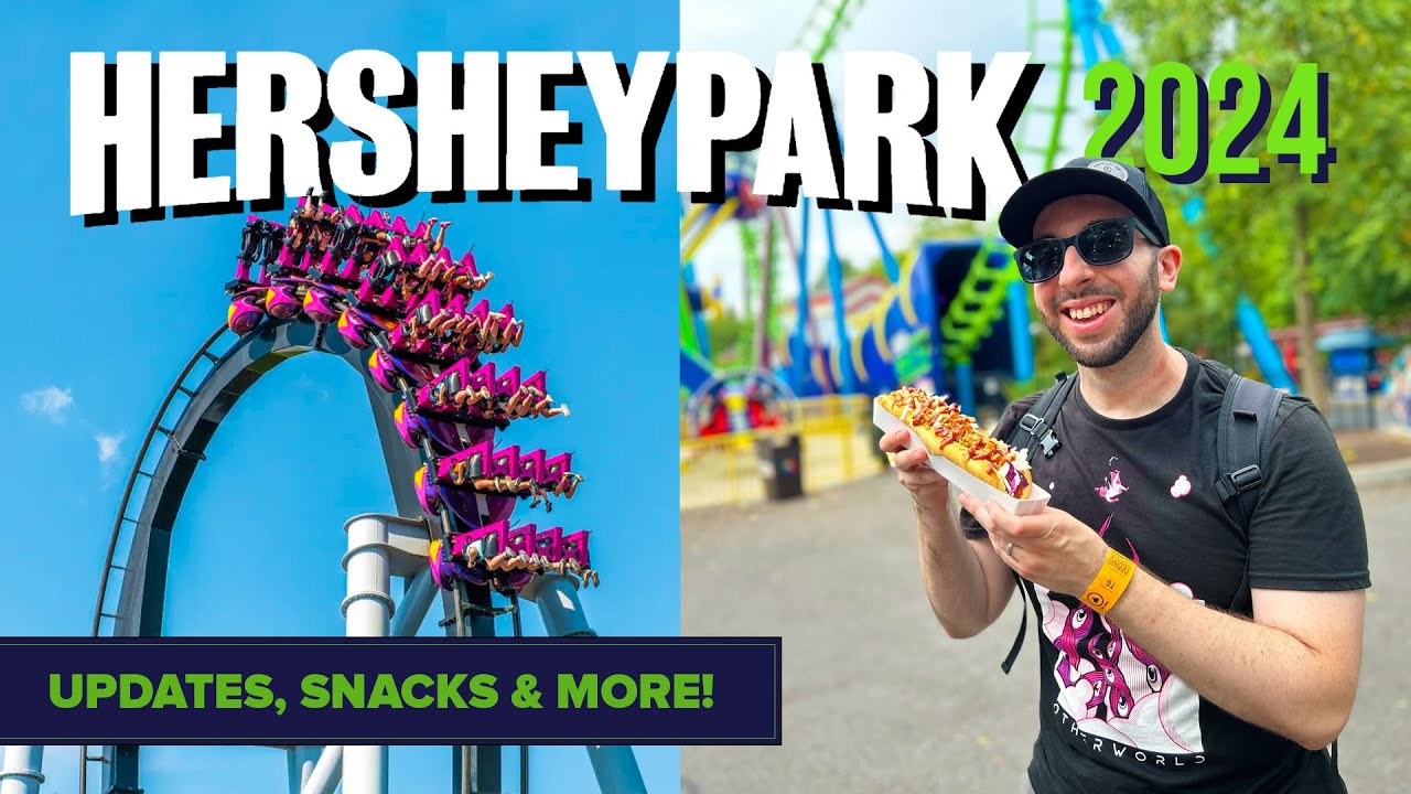 VLOG: A HOT Day at Hersheypark! NEW Snacks, Giant Size Passholder Lounge, Updates & More! #hershey