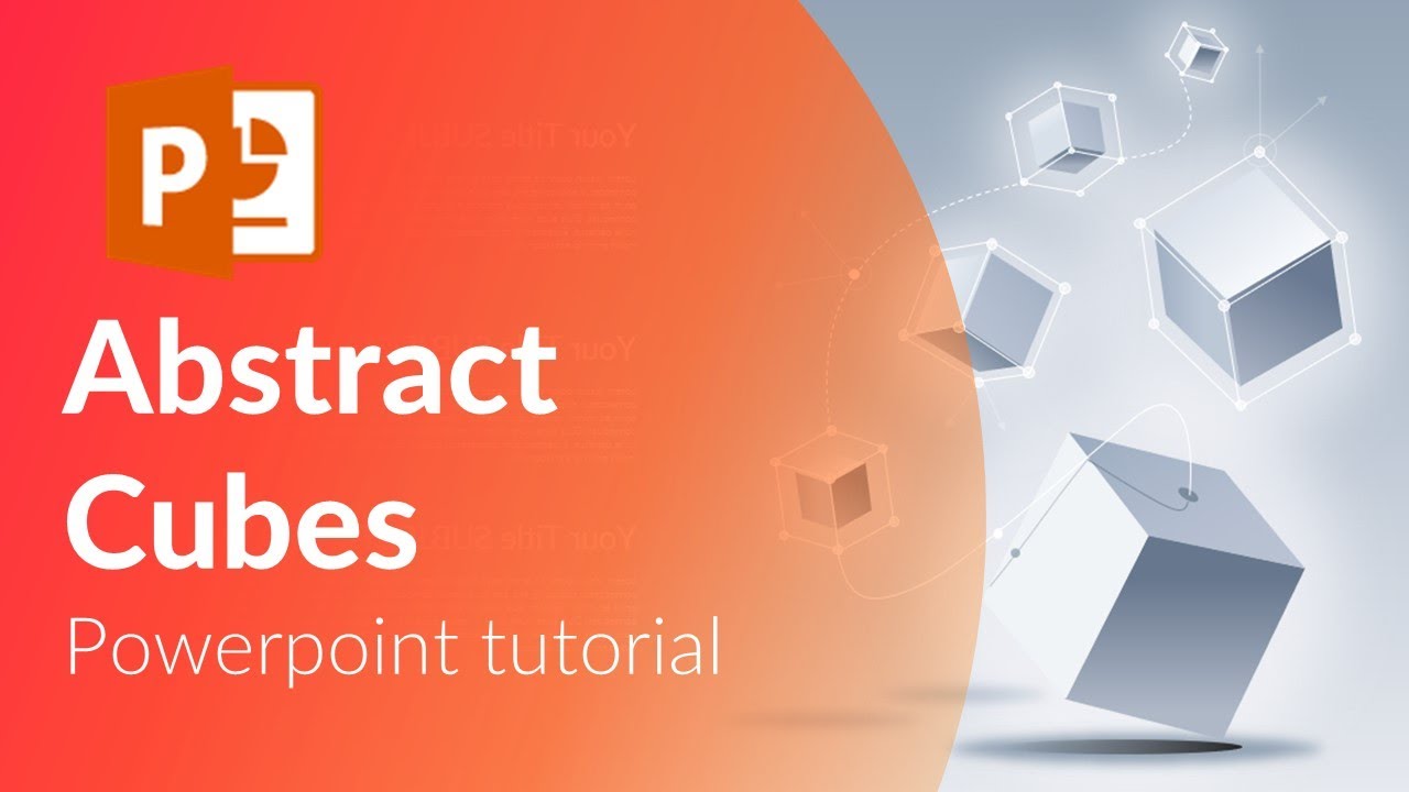 Abstract shapes slide. Powerpoint tricks
