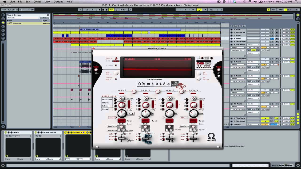 Electro House / Rock Synth Bass tutorial with Ohmicide & VTG