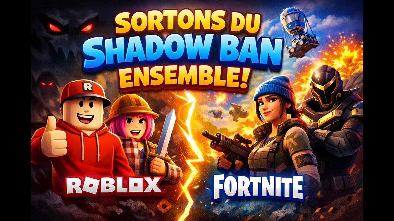 Liveshort : Fortnite/ Roblox : Sortons du Shadow Ban Ensemble !
