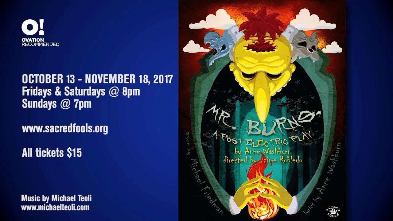 About MR. BURNS, a post-electric play