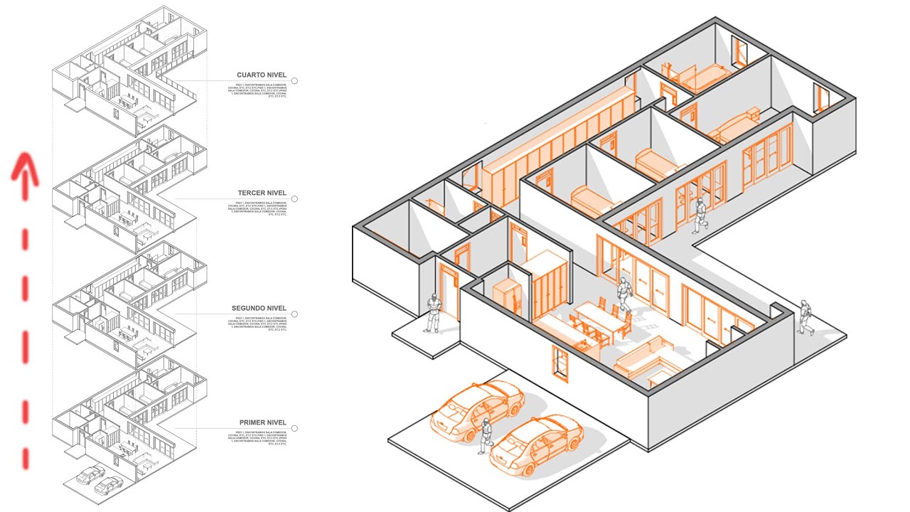APRENDE a hacer una ISOMETRíA EXPLOTADA en pocos pasos / FACIL Y RÁPIDO 😱✅ #archicad  #architecture