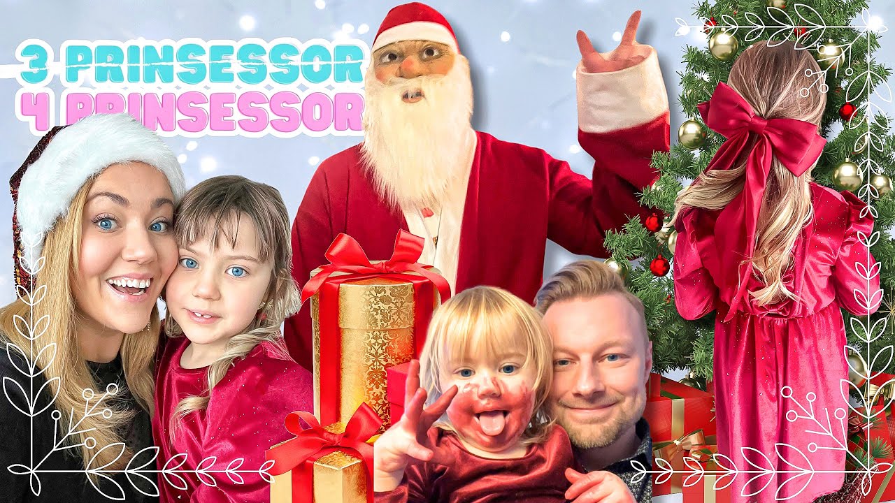 Julafton hos mormor - 3prinsessor firar jul DEL 2🎄♥️💫