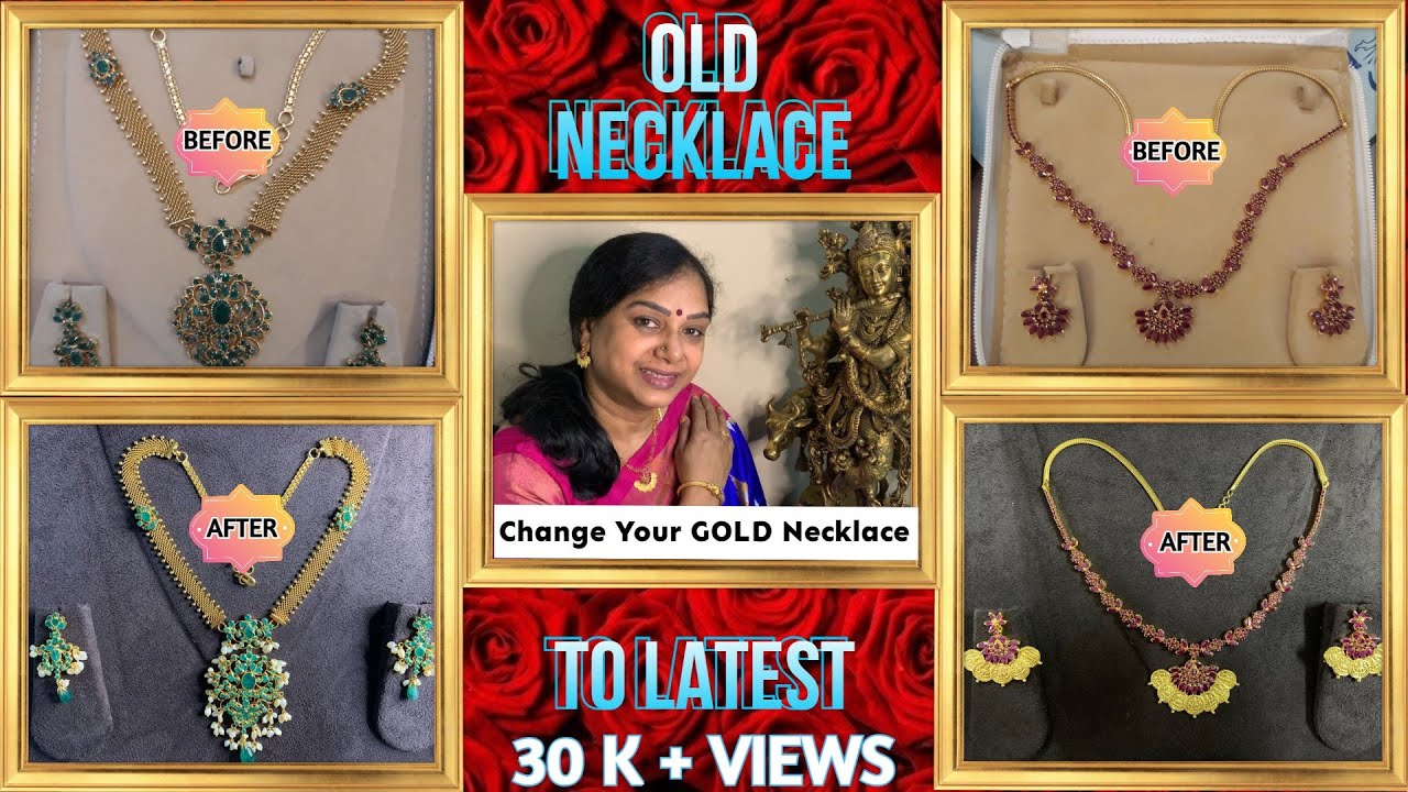 REDESIGN YOUR OLD RUBY / EMERALD GOLD NECKLACES TO NEW  WITH UNIQUE IDEAS LESS MONEY | JEWELRY VLOG