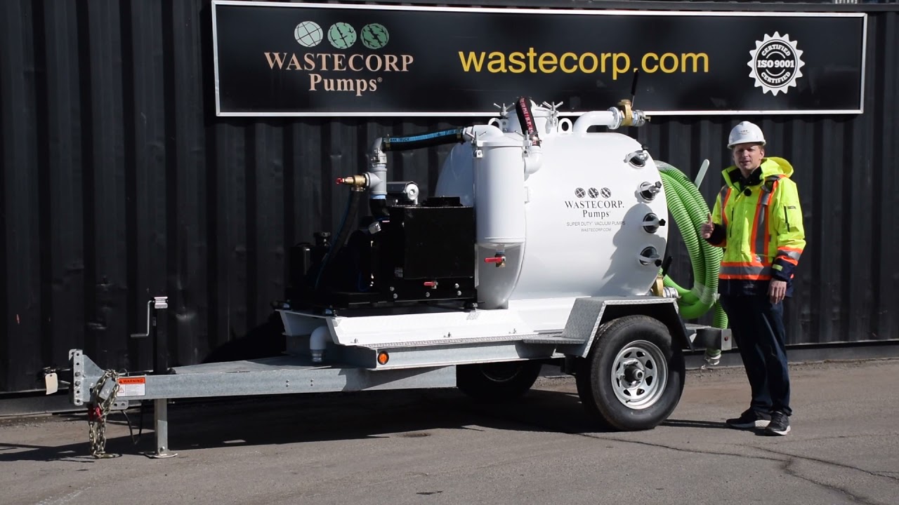 High Suction Vacuum Trailer with a Compact Footprint | Wastecorp Pumps