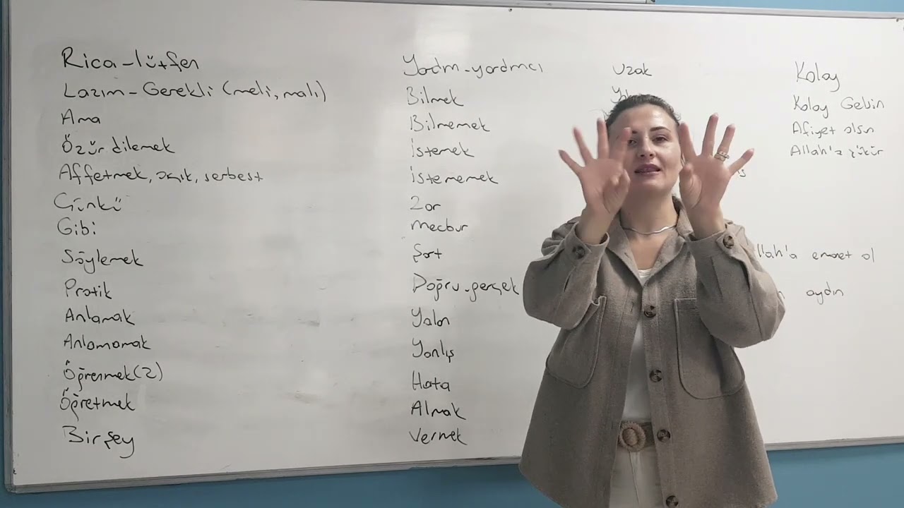 Türk İşaret Dili tanışma sözcükleri son bölüm