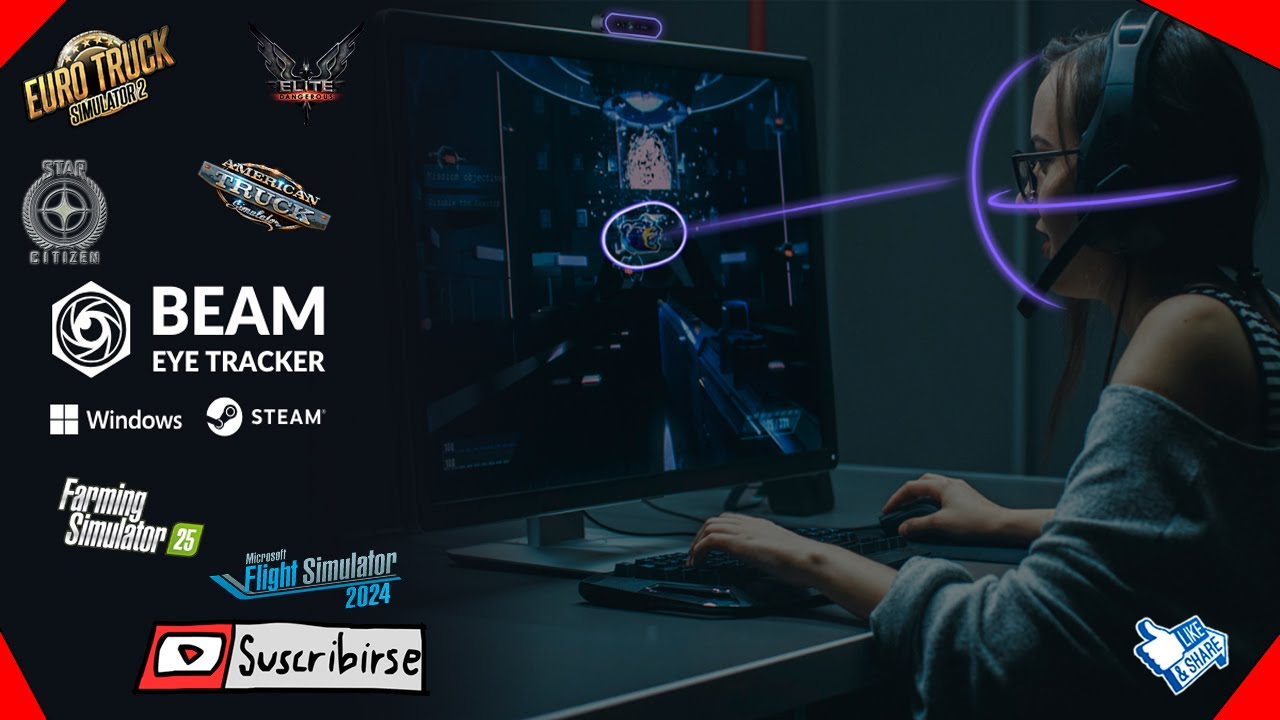 👁️ Beam Eye Tracker | Usa tu CamaraWeb o Smartphone como TraickIR 📷📱| Tutorial de Instalación ✅