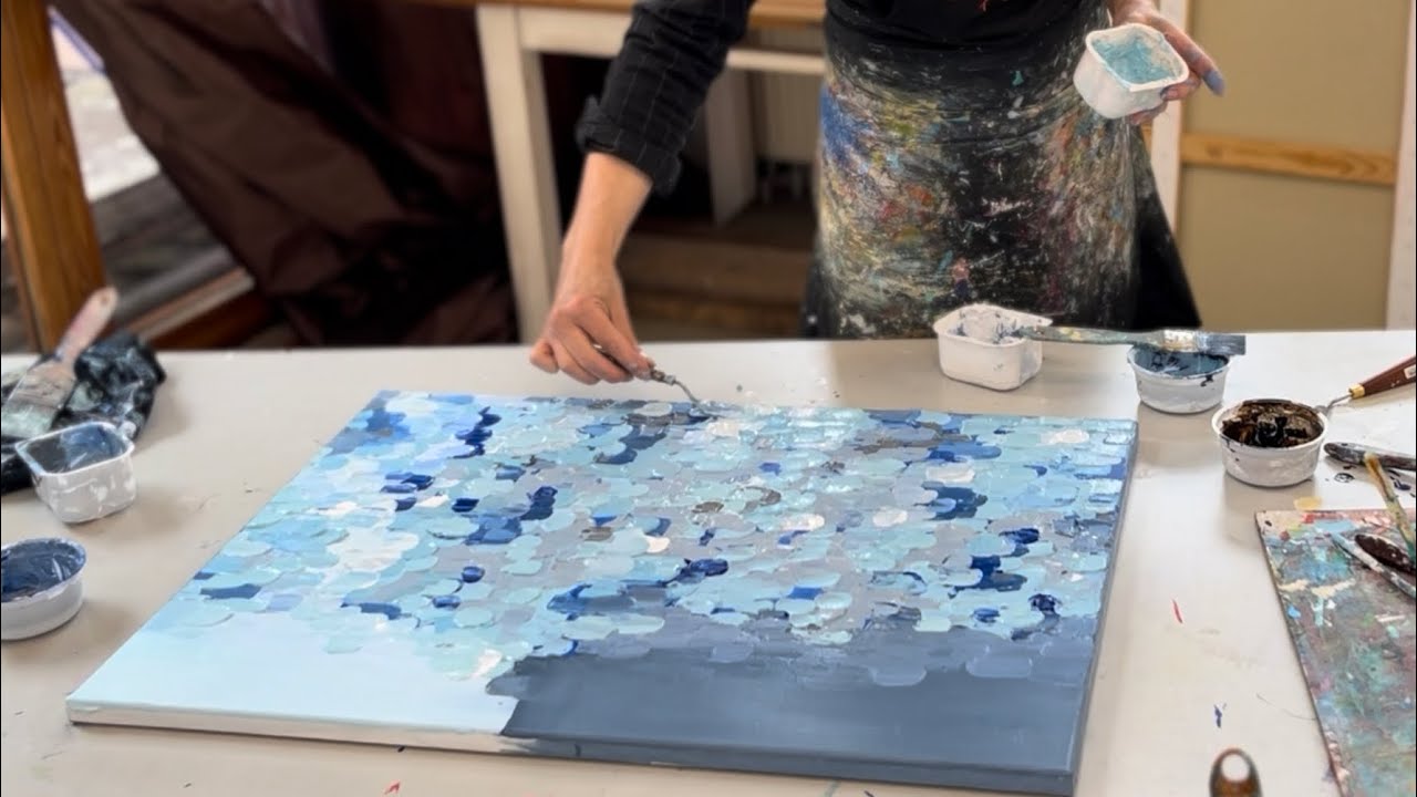 Paste + Acryl = wundervolle Kunst - Du wirst erstaunt sein, wie einfach es ist EXTRA Tipp !