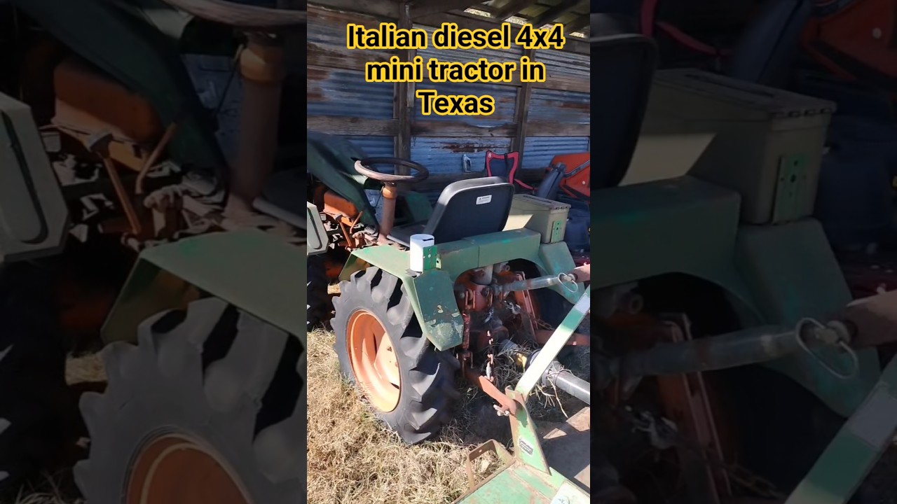Italian diesel 4x4 mini tractor Pasquali 991 in Texas ?